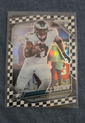 2025 Panini Prizm - A.J. Brown #253 Black & White Checker Prizm