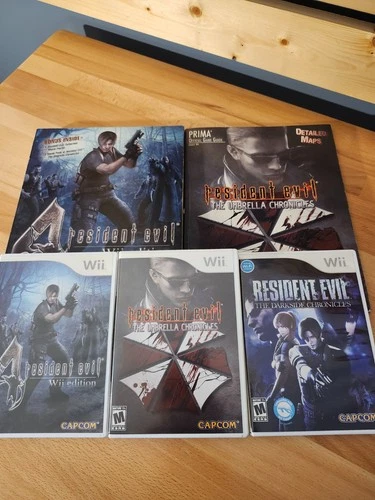 Resident Evil 4 + The Umbrella Chronicles + The Darkside Chronicles - Wii Bundle