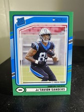 Jatavion Sanders Rated Rookie Donruss 2024 Green Press Proof  #317 Panthers