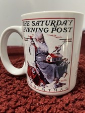 Norman Rockwell Saturday Evening Post Christmas  Mug 2002 Collection Vintage