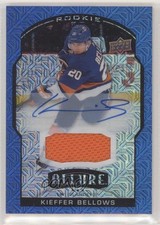 2020 Upper Deck Allure Rookie Blue Line Jerseys 21/75 Kieffer Bellows Auto a2v