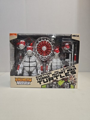  TMNT NECA Teenage Mutant Ninja Turtles 2 Pack Eastman Lairds FIRST Black White