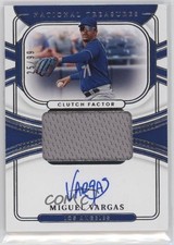2022 National Treasures Clutch Factor Signatures 25/99 Miguel Vargas Auto v9t