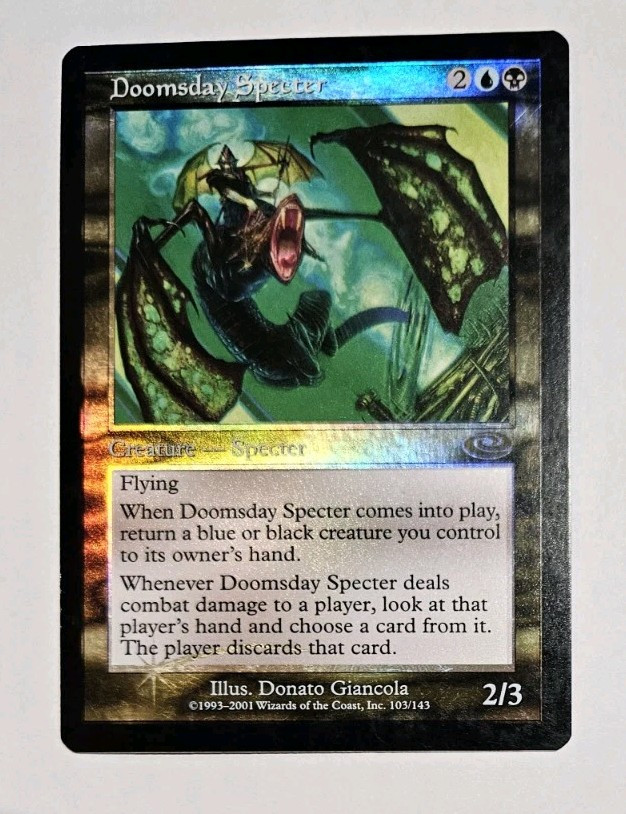 Doomsday Specter FOIL Planeshift LP Blue Black Rare MAGIC the Gathering MTG