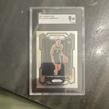 Panini Prizm 2023-24 Victor Wembanyama #136 Rookie Base Spurs SGC 9 Card