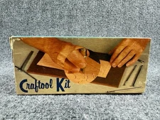 Vintage Craftool Lucky Seven Set No.6061 Leather Stamping Tools USA Used