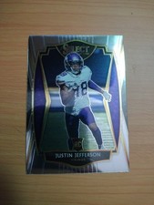 JUSTIN JEFFERSON 2020 SELECT PREMIER LEVEL ROOKIE CARD 161.VIKINGS. rookie card picture