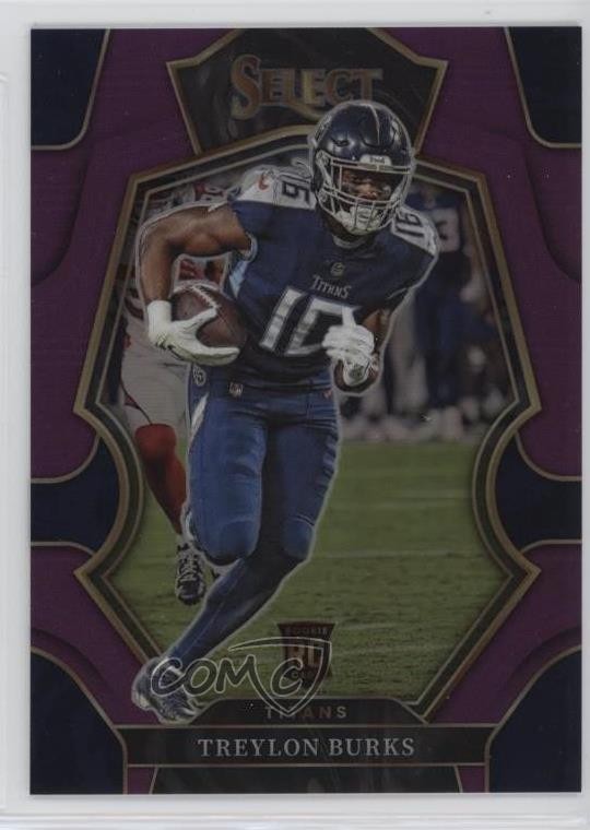 2022 Panini Select Premier Level Purple Prizm /75 Treylon Burks #195 Rookie RC