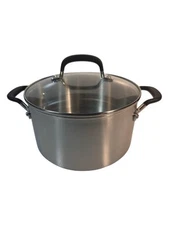 Kitchenaid 6 Qt Stock Pot Stainless Steel w/Glass Lid - Induction Safe Q21T
