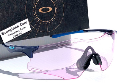 NEW Oakley CYBR ZERO Polished Navy PRIZM Low Light Lens Sunglass 9512D-04