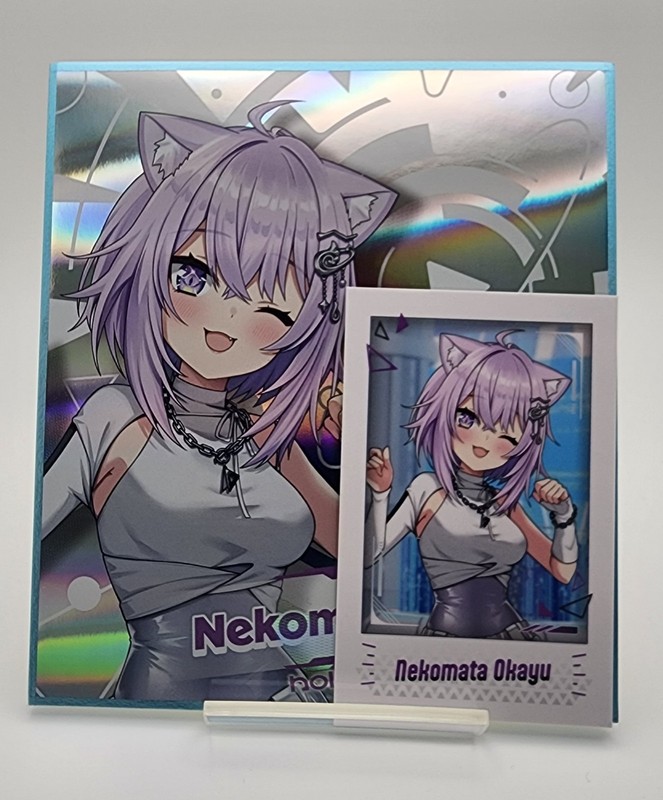 Nekomata Okayu hololive SUPER EXPO 2026 Shikishi Message Board and Cheki
