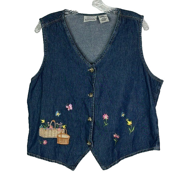 Vintage Basic Editions Spring Floral Butterly But… - image 1