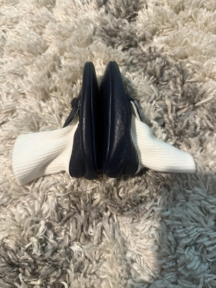 GUCCI Zapatos de Bebé Azul Marino GG Euro Talla 19US 4T Recién Nacido Auténticos Foto 3 de 4