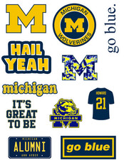 NCAA Michigan Wolverines College Stickers