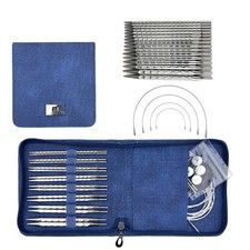 Circular Knitting Needle Set Square Knitting Needle with Case and Accessories