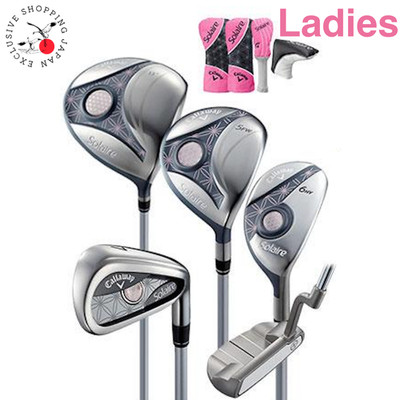 Callaway Ladies Solaire Club Set Pink DR/5W/6H/7-SW/PT 8p Set Head