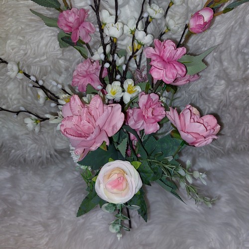 Floral Arrangement, Heart Candle, Tapered Candles, Dream Big Mug, Chocs Bn - Picture 3 of 9