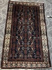 AN ATTRACTIVE BLUE BACKGROUND COLOR HAND MADE HAMEDAN RUG 2’8” X 4’10” — photo 2
