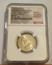 2026 P Declaration of Independence Quarter MS69 Advance Release TOP POP RARE