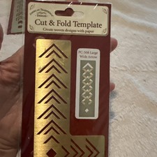Brass  Cut & Fold stencil American Traditional Designs Large Wide Arrow  NEW.