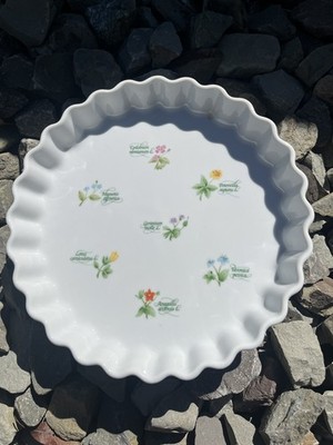 Anchor Hocking Creative Cuisine Floret Quiche Platter 10'' dia X .95 dia C8400/3