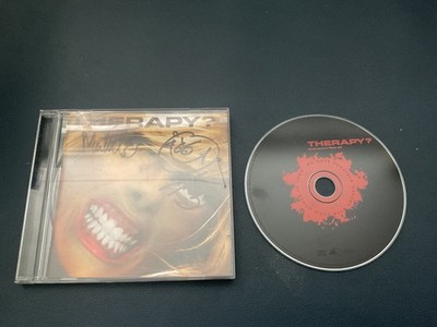 THERAPY ? - ONE CURE FITS ALL - 13 TRACK CD SIGNED BY 2 - FREE UK P&P