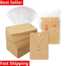 150 Pcs Earring Display Cards & Self-Seal Bags – Customize Your Jewelry Showcase