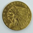 1911 $2.5 GOLD INDIAN HEAD! GEM BU+! COLLECTORS ITEM! UNREAL! CRAZY! NR #P2160