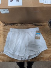 NWT Nike Dri-FIT Tempo Brief-Lined Women's Size Medium Running Shorts White