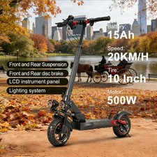 25MPH Dual-Shock E-Scooter with APP - Adult Xmas/Birthday Charm 10"