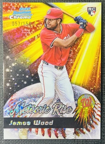 James Wood - 2025 Bowman Chrome Meteoric Rise #MR-5 Mini Diamond Refractor /150