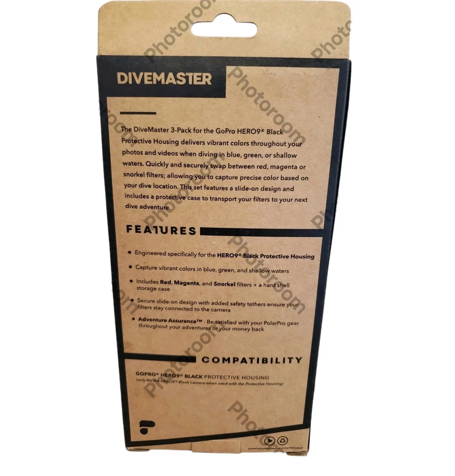 PolarPro DIVEMASTER Red Magenta & Snorkel filters for GoPro HERO9 Black Housing - Image 3 of 4