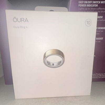 ŌURA Oura Ring 4 Gold Size 10 Titanium Smart Ring Sleep & Heart Rate Tracker