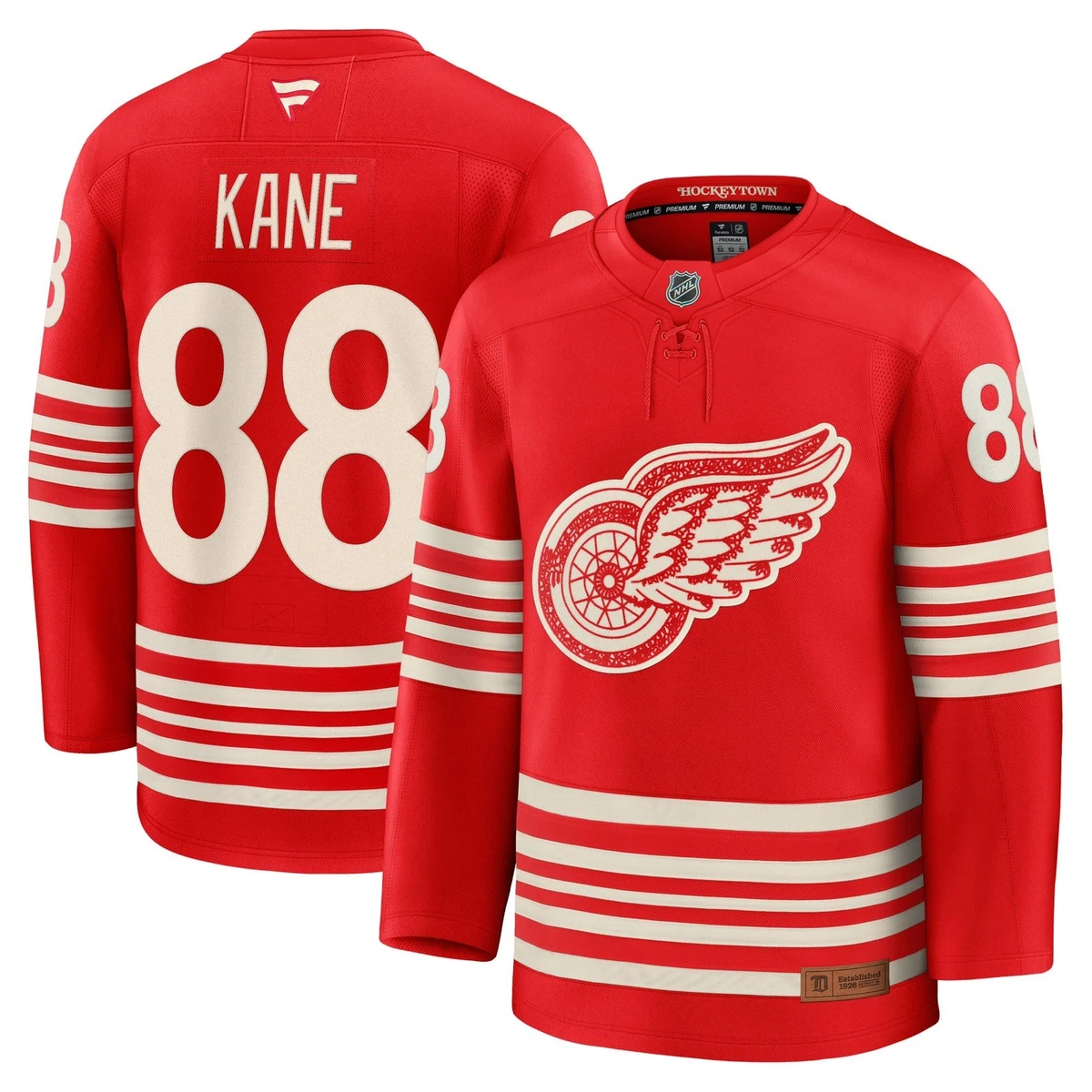カニエ着用　detroit red wings シャナハン　ユニフォームレプリカ Detroit Red Wings 52 Size Jersey NHL Fan Apparel & Souvenirs for