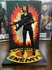 GI Joe Classified Cobra Enemy Display Stand w/ Explosive Background | 6" Figure