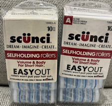sc nci Selfholding Rollers Easy Out Small 10 Pack for All Hair Types White Blue