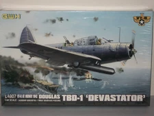 G.W.H 1/48 Scale Douglas TBD-1 "Devastator' VT-8 At Midway 1942 - Factory Sealed