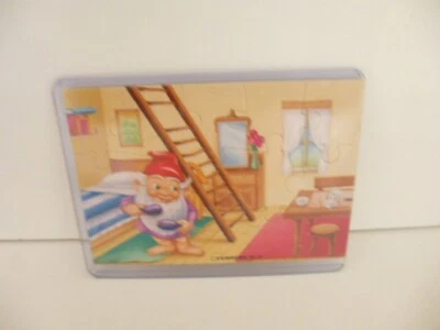 Ü Ei Puzzle 1993 Badezimmerzwerge  innen OL  15-tlg in Schutzhülle  +BPZ *P100 - Bild 1 von 2