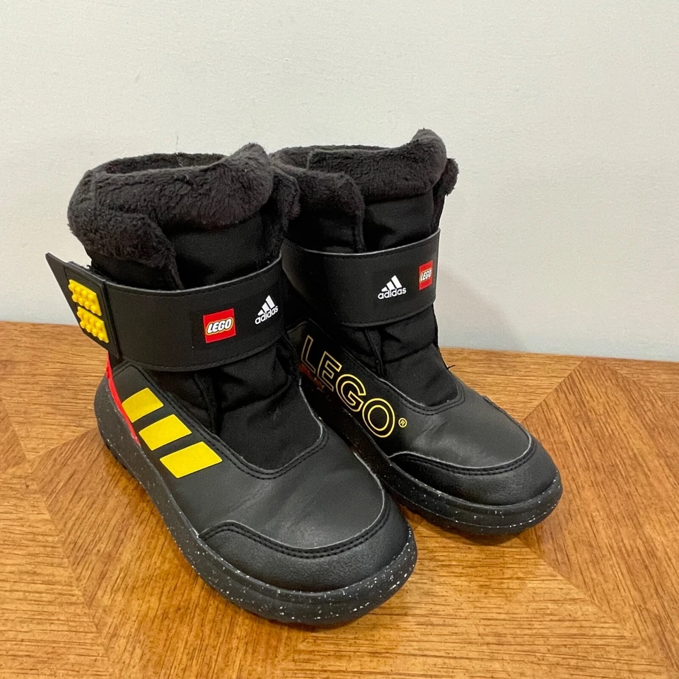 Adidas LEGO Winterplay Bota Niño Pequeño Talla 1.5 EU 33 Forro de Piel Negro Gancho Lazo Foto 4 de 4
