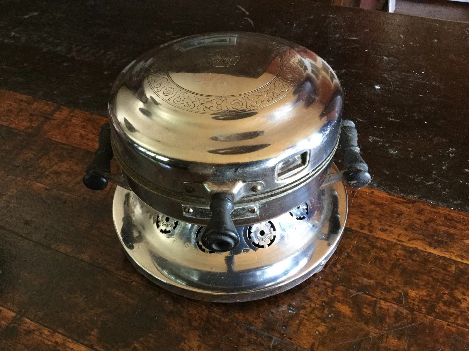 Antique Unique Ornate Electric Waffle Mold Maker Model 228