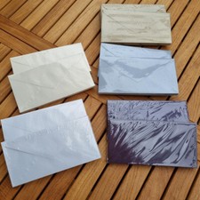 Briefumschl&auml;ge Din lang Irisierend Wei&szlig; Creme Bordeaux Silber Gold NEU