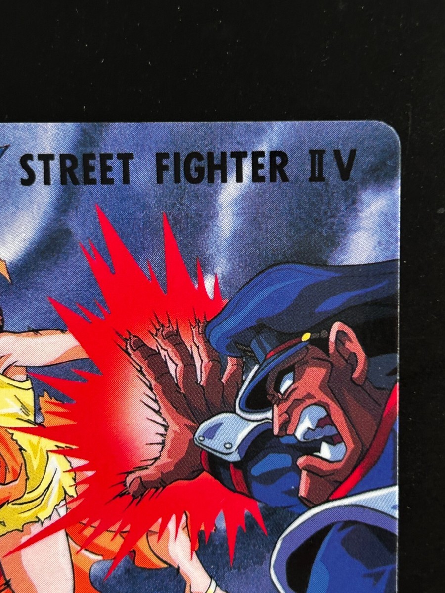 CAPCOM Street Fighter II カード　社長　サイン Chun-Li Medium kick Street Fighter II Card Carddass 1991