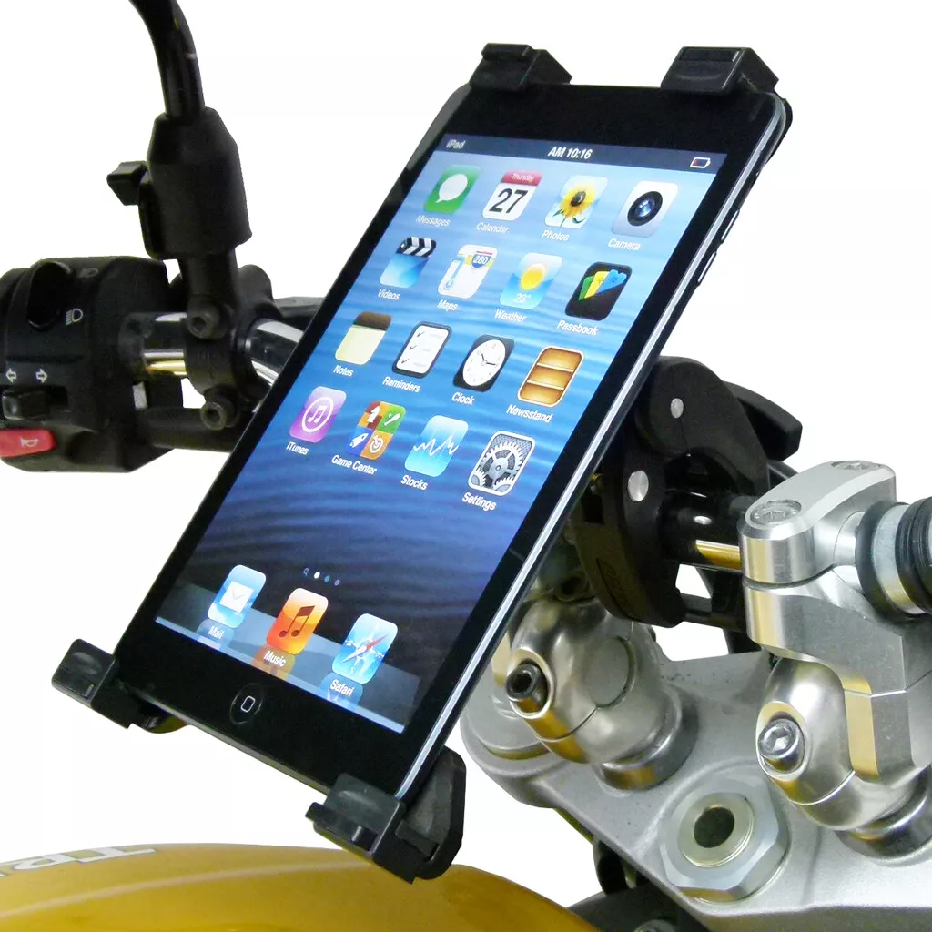 Robust Clamp Motorbike Handlebar Mount Tablet Holder for iPad Mini 2019  edition