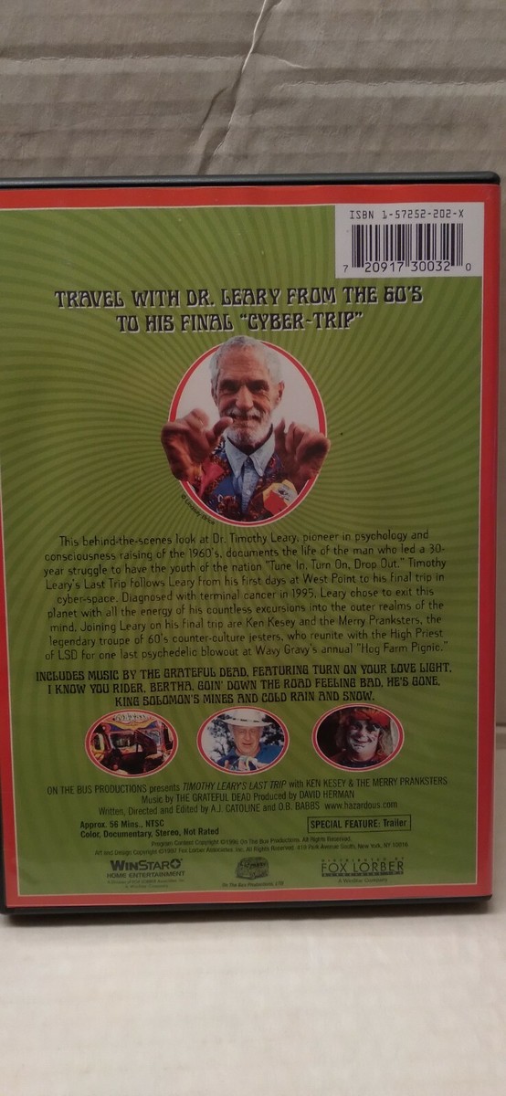 Timothy Learys Last Trip (DVD, 1998) for sale online | eBay