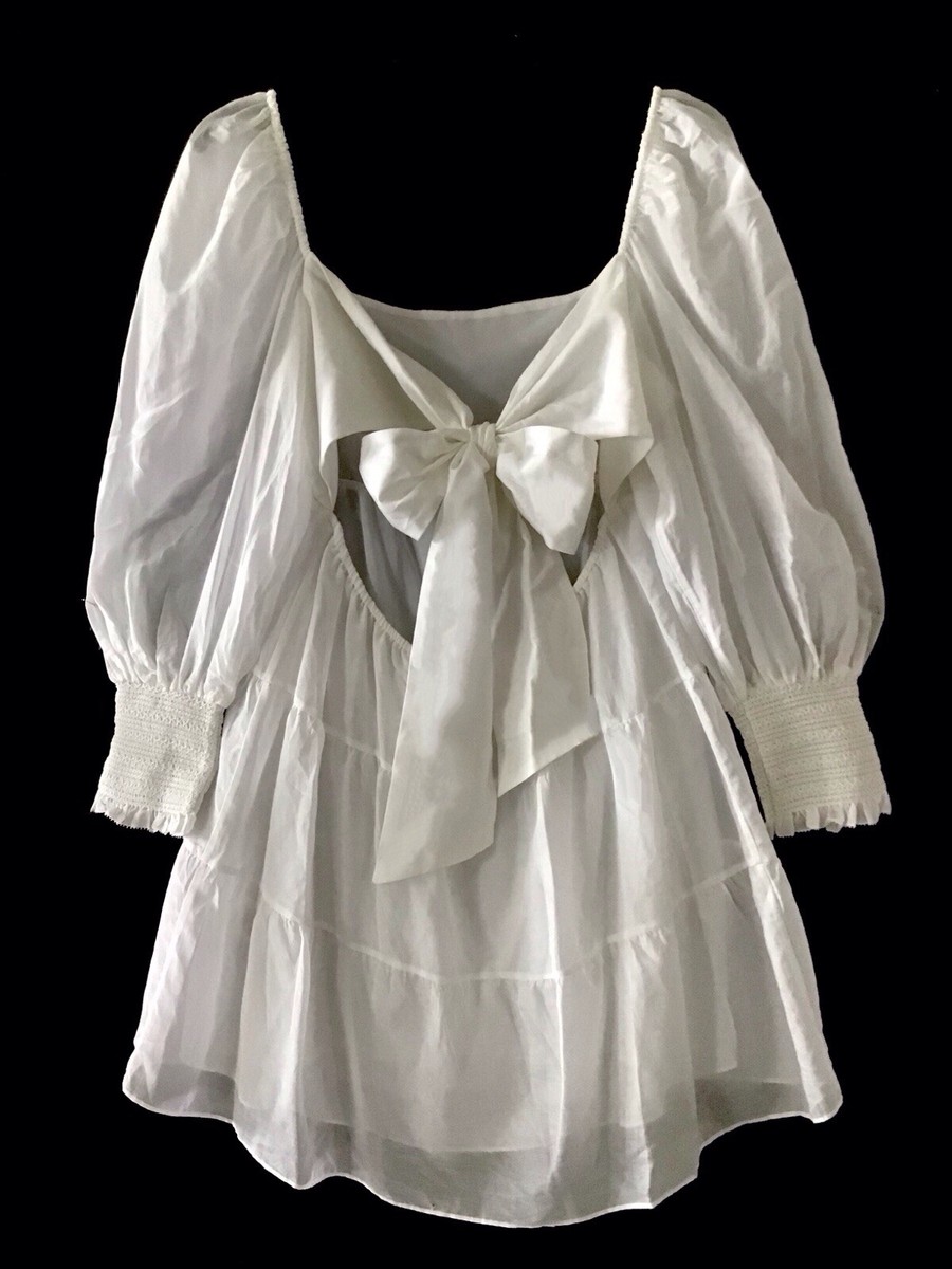 commonwealth mini dresses Wishing For Florals White Lace Mini Dress XS