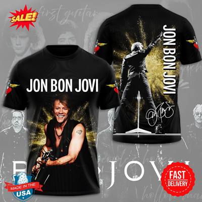 Jon Bon Jovi 3D TShirt S-5XL New 2024