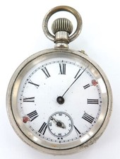c1900 La Metropole Mens Pin Set Pocket Watch. A Fixer