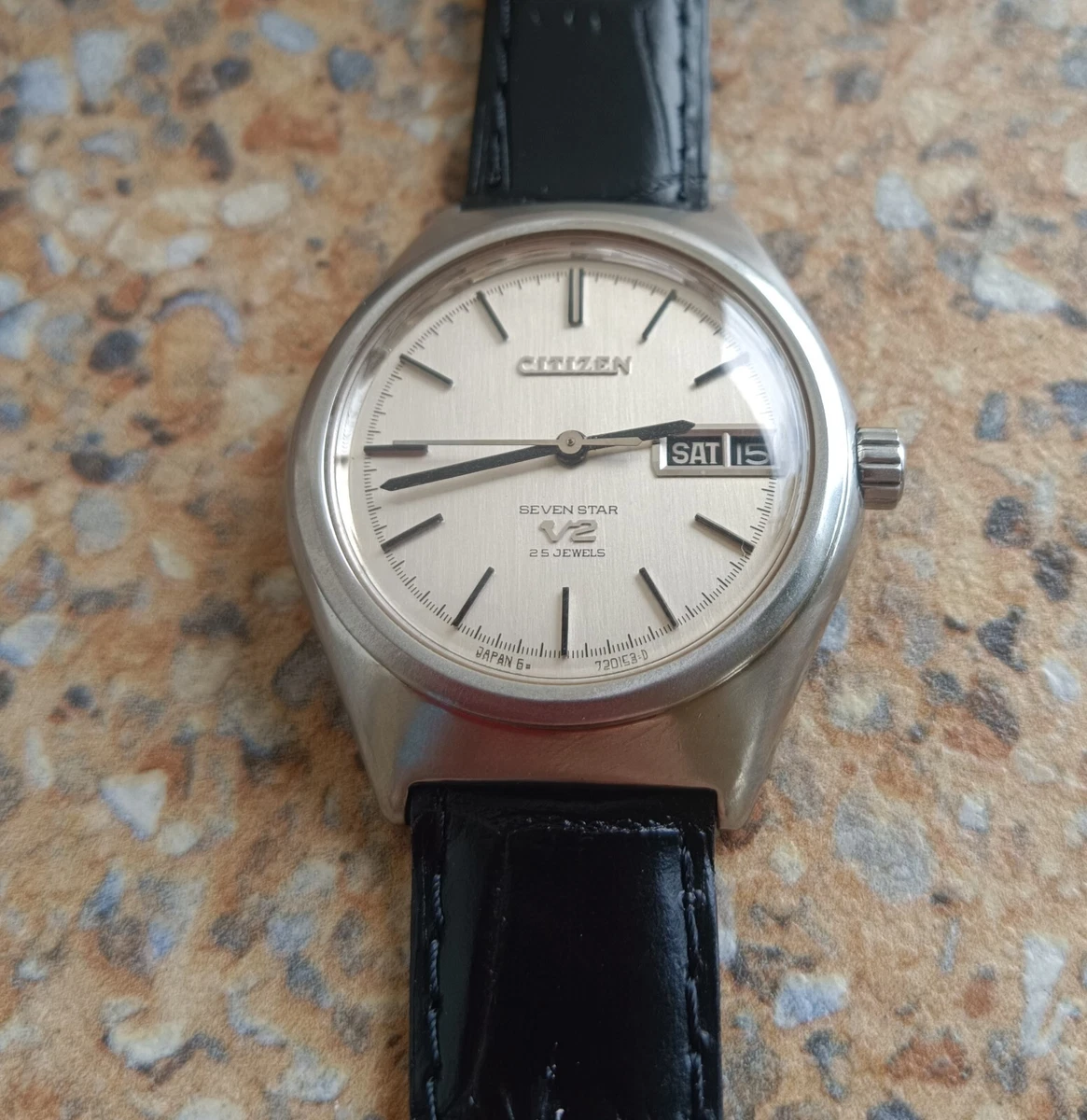 Vintage Citizen Seven Star V2 25 Jewels Automatic April 1970 28800
