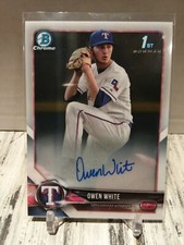 2018 Bowman Chrome 1st Owen White Base Auto Rangers MVP ROOKIE RC Autograph C2