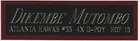 DIKEMBE MUTOMBO HAWKS NAMEPLATE AUTOGRAPHED SIGNED BASKETBALL-JERSEY-PHOTO-FLOOR